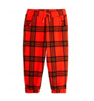 Pantalón polar de cuadros rojos