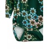 Conjunto daisys flores verdes