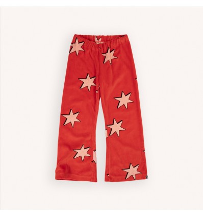 Flared leggings rojos con estrellas