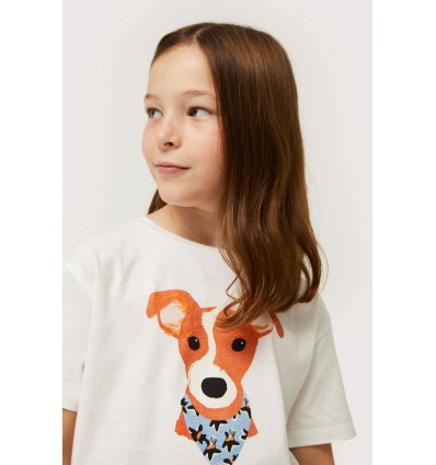 camiseta print perro