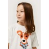 camiseta print perro