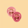 bibs pacifier coral - ruby