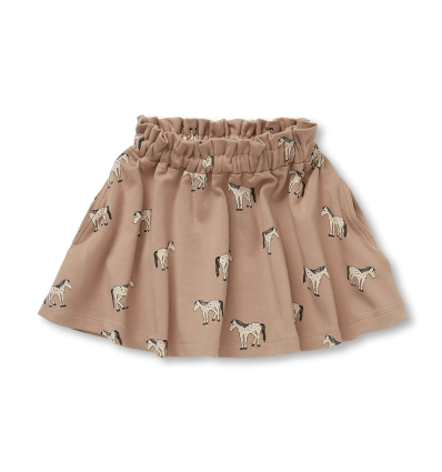 paperbag skirt horses print