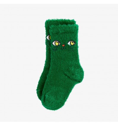 Cat Face Fuzzy Sock