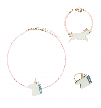 set joyería unicornio