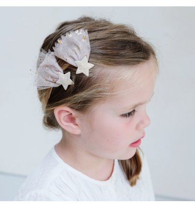 Tulle shooting star clips