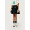 short skirt black with green hearts