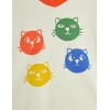 camiseta blanca gatos colores