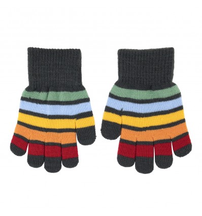 magic gloves 1-3 y  multicolor stripes verbier