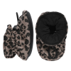 baby corduroy  slippers leopard