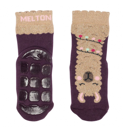 Llama socks - anti-slip - Hortensia