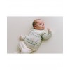 newborn take me home knitted outfit mint dots