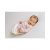 newborn take me home knitted outfit rose stripe