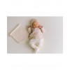 newborn take me home knitted outfit rose stripe