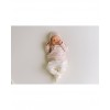 newborn take me home knitted outfit rose stripe