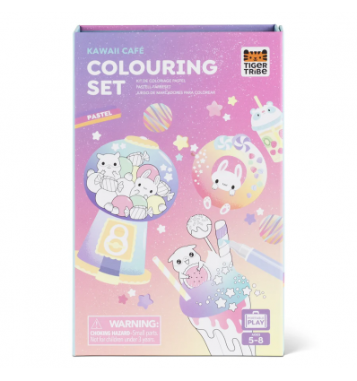 colouring set pastel kawaii