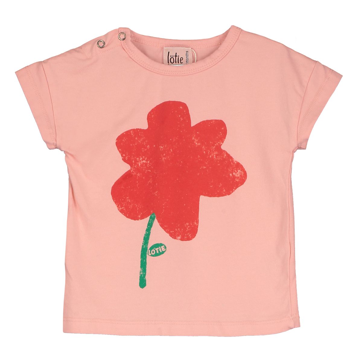 Camiseta de bebé Poppy rosa