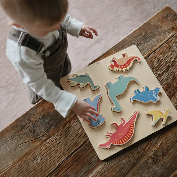 Puzzle de Madera Dinosaurios 30x30