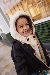 Pasamontañas Polar Crema