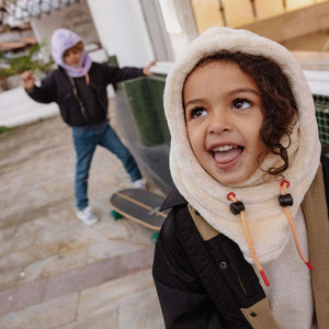 Pasamontañas Polar Crema