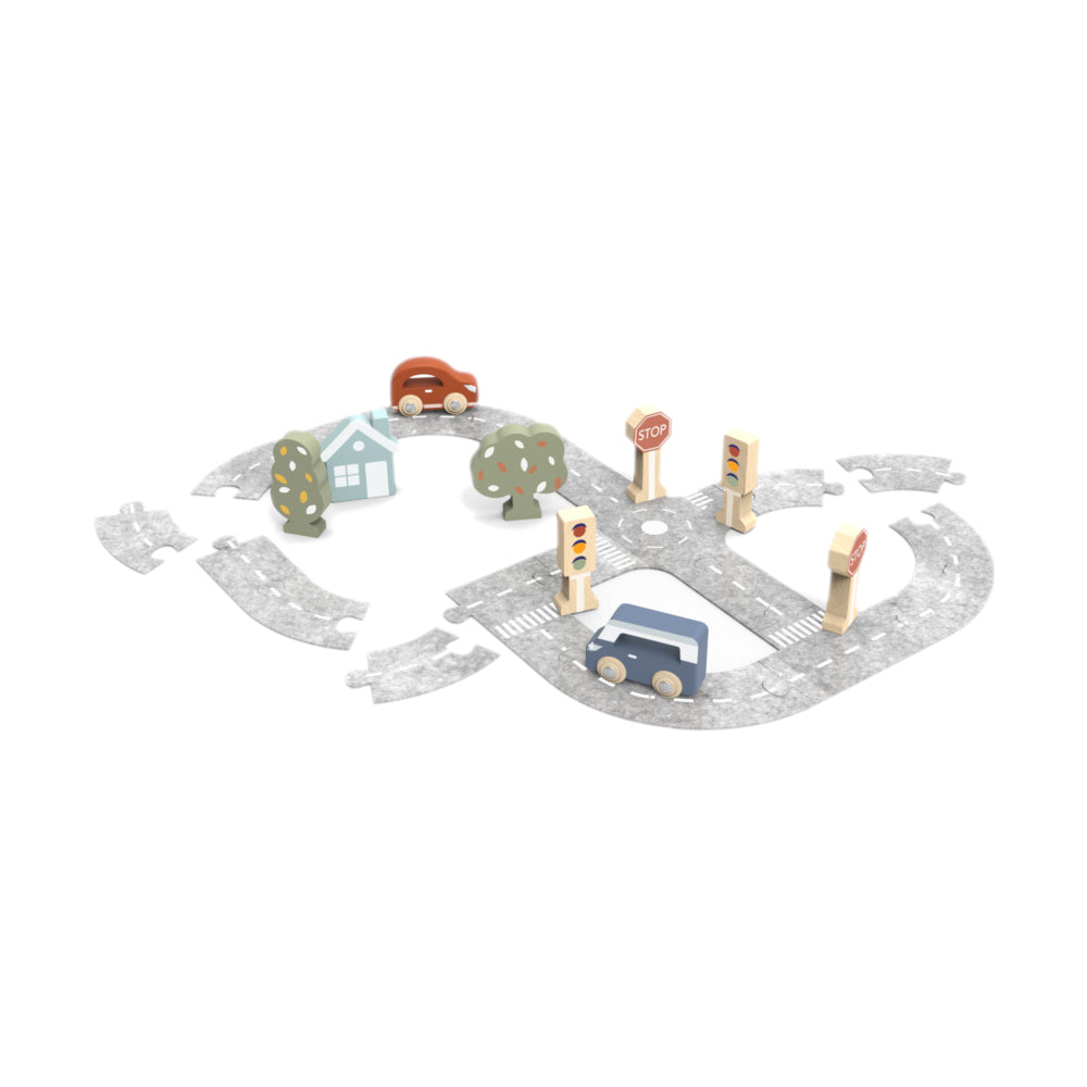 Pista de carreras con coches