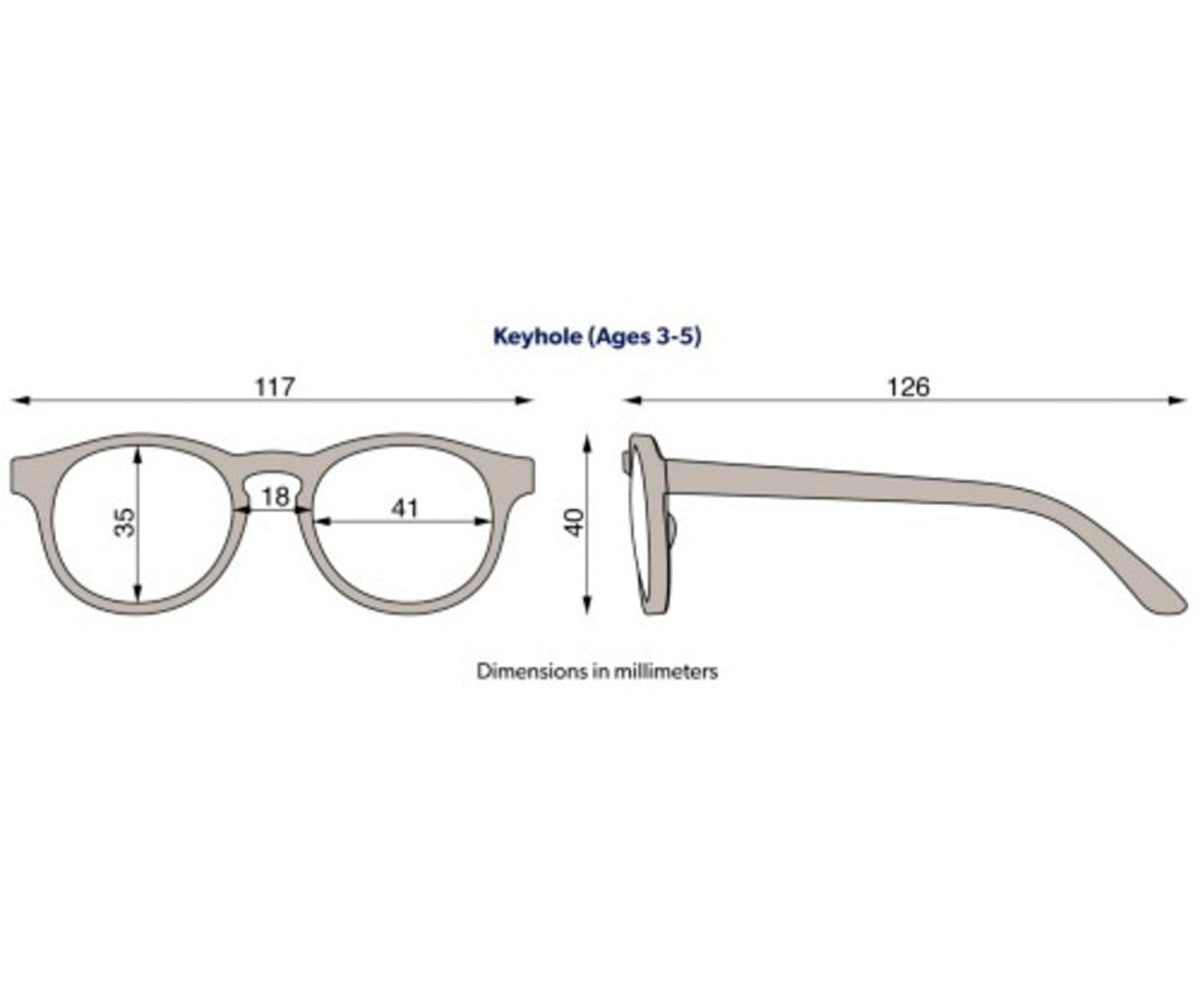 Gafas de sol keyhole - 3 a 5 años