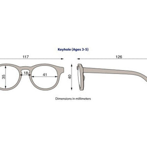 Gafas de sol keyhole - 3 a 5 años