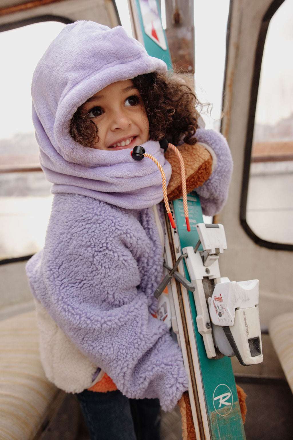 Pasamontañas Polar Lila