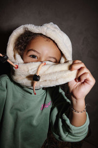 Pasamontañas Polar Crema