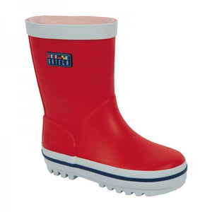 Botas de agua caucho rojas