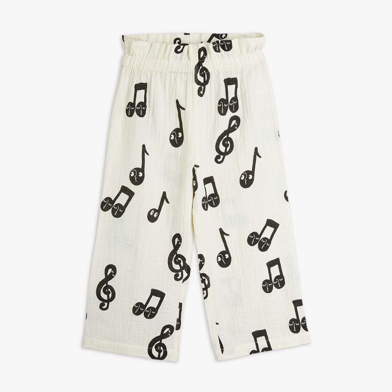 Pantalones muselina notas musicales mini rodini