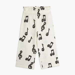 Pantalones muselina notas musicales mini rodini