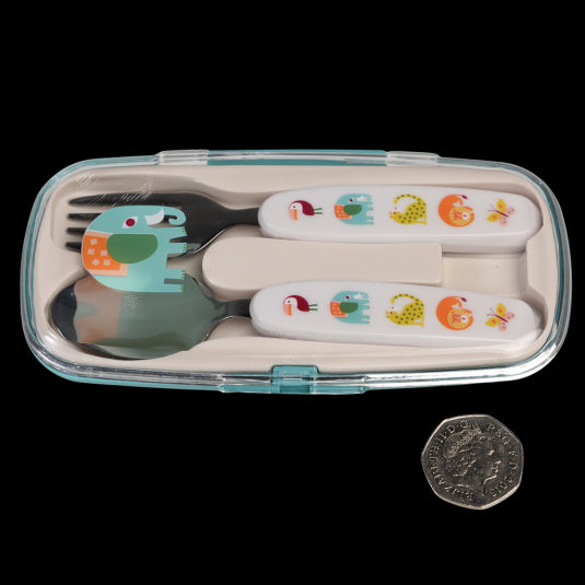 cubiertos infantiles animales salvajes