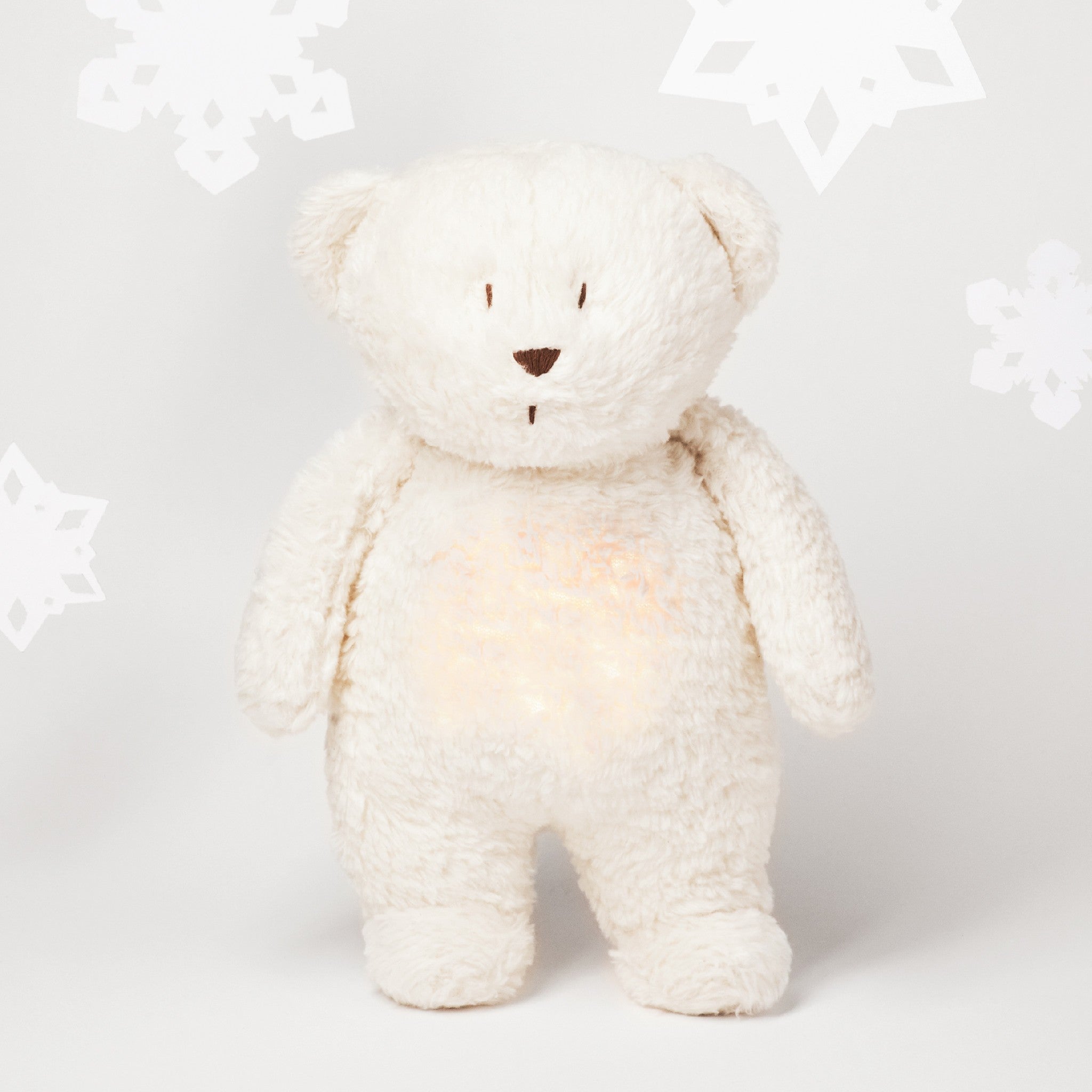 oso peluche moonie luz y sonido polar