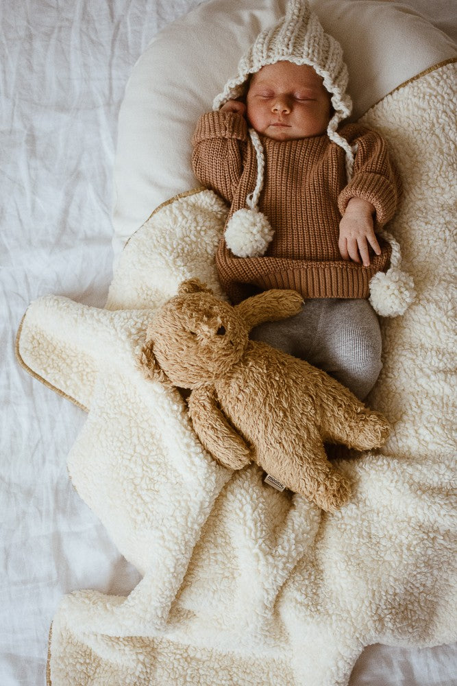 peluche moonie luz y sonido oso capuccino