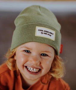 gorro beanie urban verde khaki kid