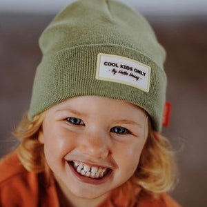 gorro beanie urban verde khaki kid