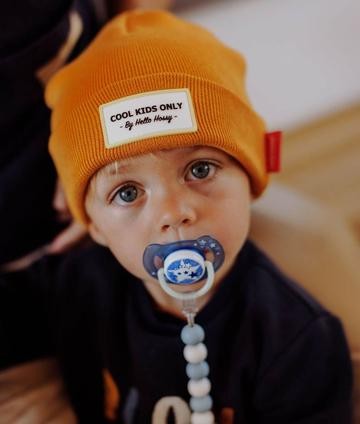 gorro beanie urban amarillo mostaza kid