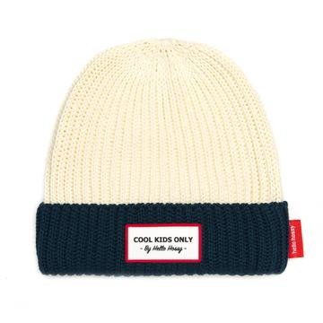 gorro beanie bicolor marino