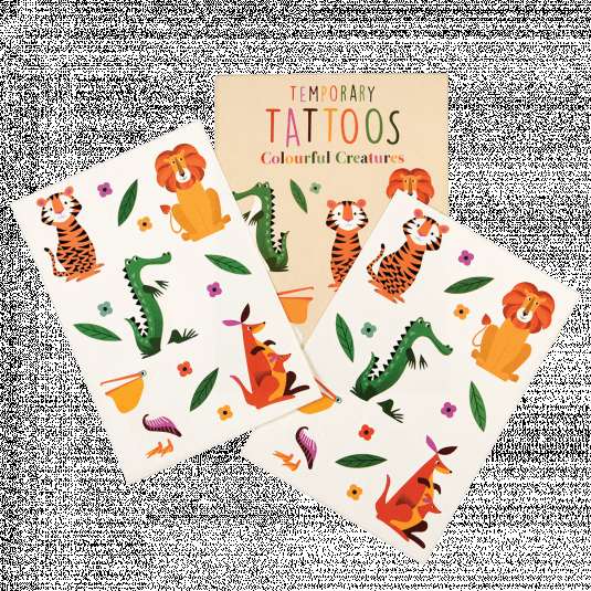 Tatuajes temporales animales salvajes
