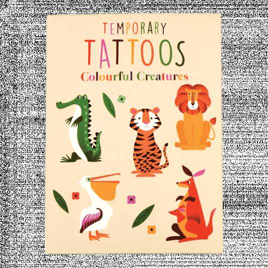 Tatuajes temporales animales salvajes