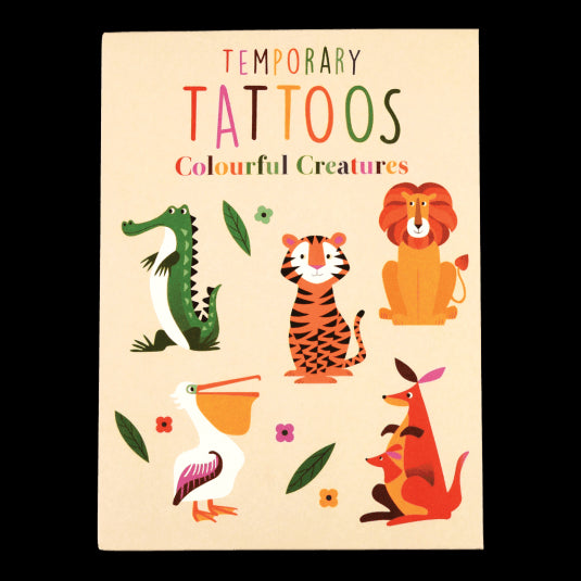 Tatuajes temporales animales salvajes