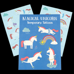 Tatuajes temporales unicornios