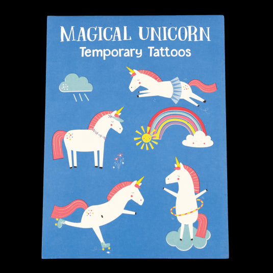 Tatuajes temporales unicornios