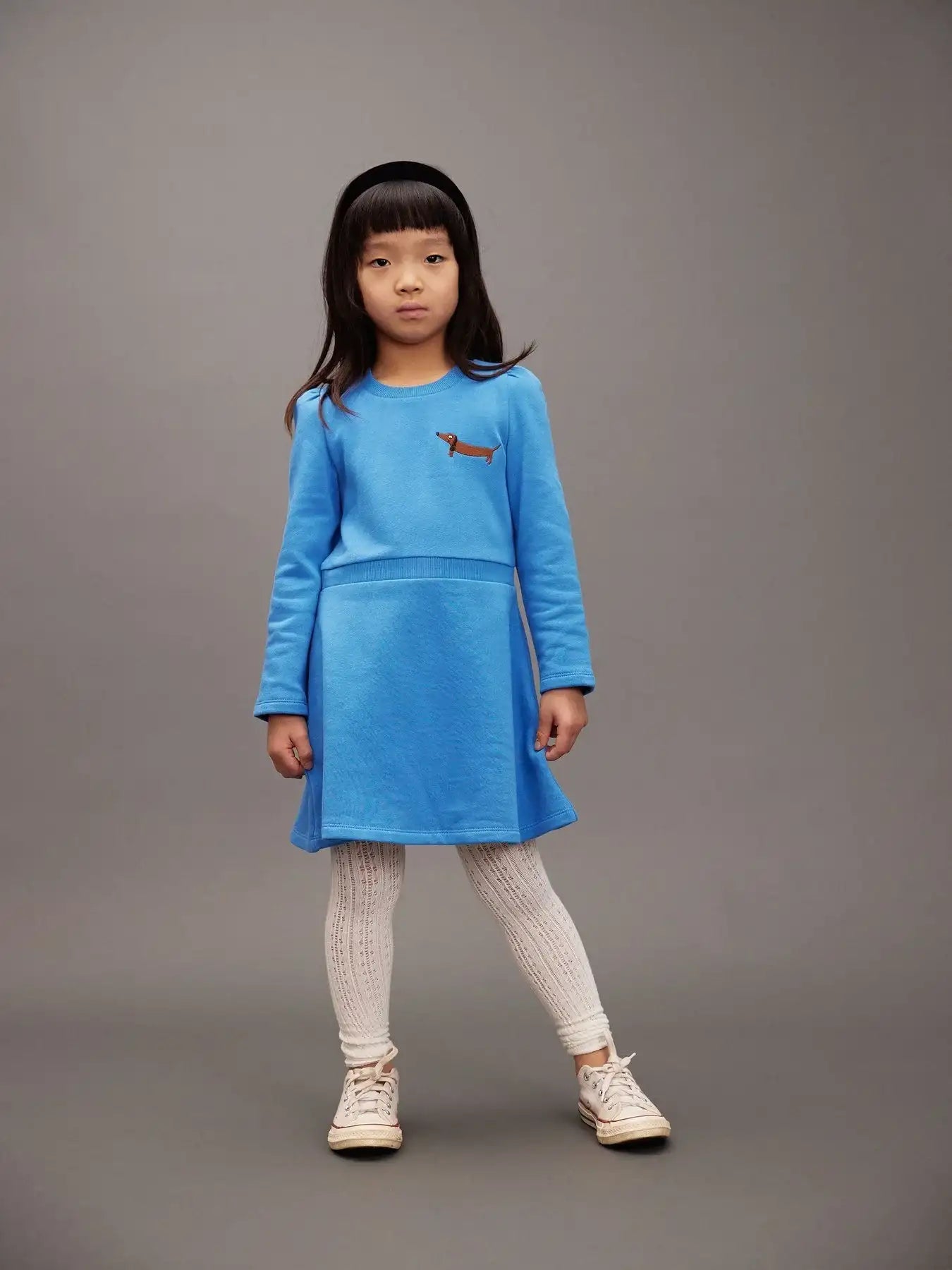 Vestido Sudadera Perro Bordado