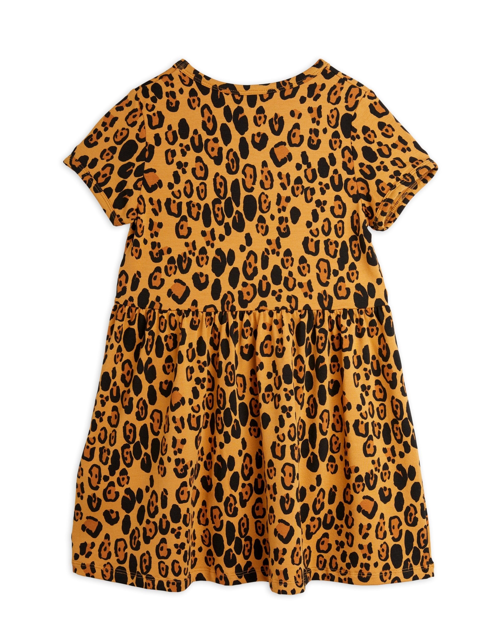 vestido básico leopardo