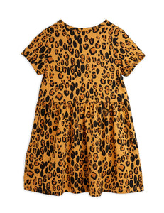 vestido básico leopardo