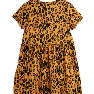 vestido básico leopardo