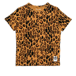 camiseta básica leopardo