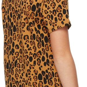 camiseta básica leopardo